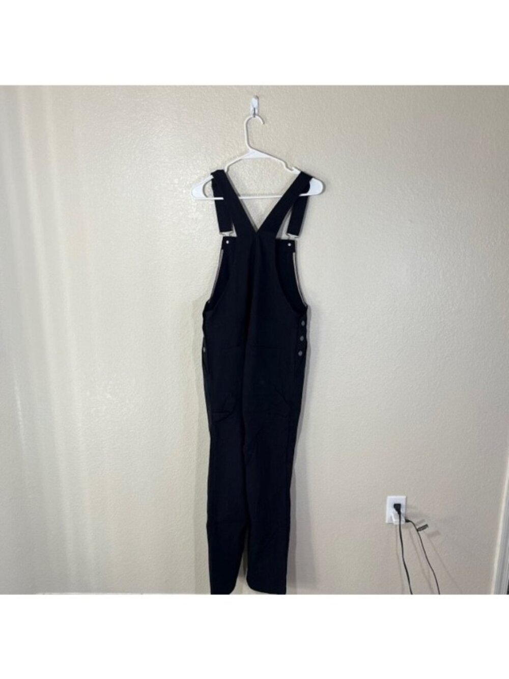 Wildfang Overalls Womens Small Essential Overall Black Denim Pockets NEW - Picture 5 of 6